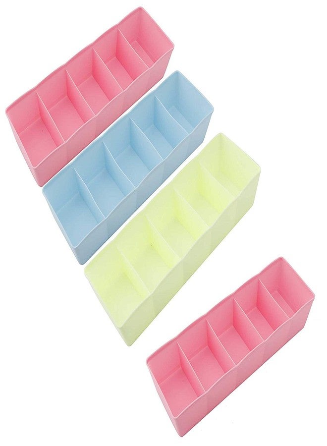 Inditradition Socks Undergarments Storage Drawer Organizer (Multicolour, 26.5 x 8.5 x 6.5 cm) -Pack of 8 - Image 1